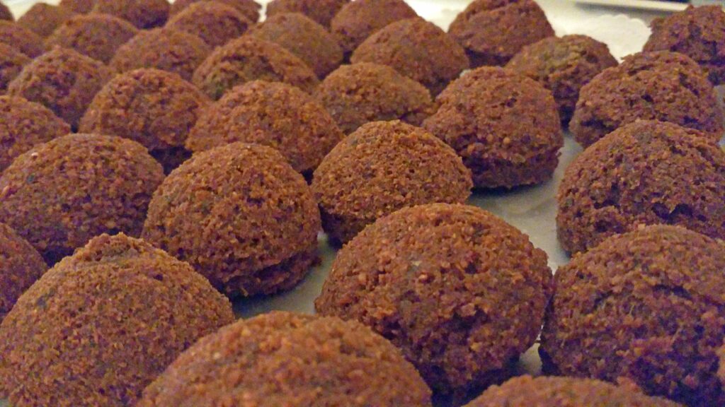 Vegetarian, vegan, gluten free falafel balls