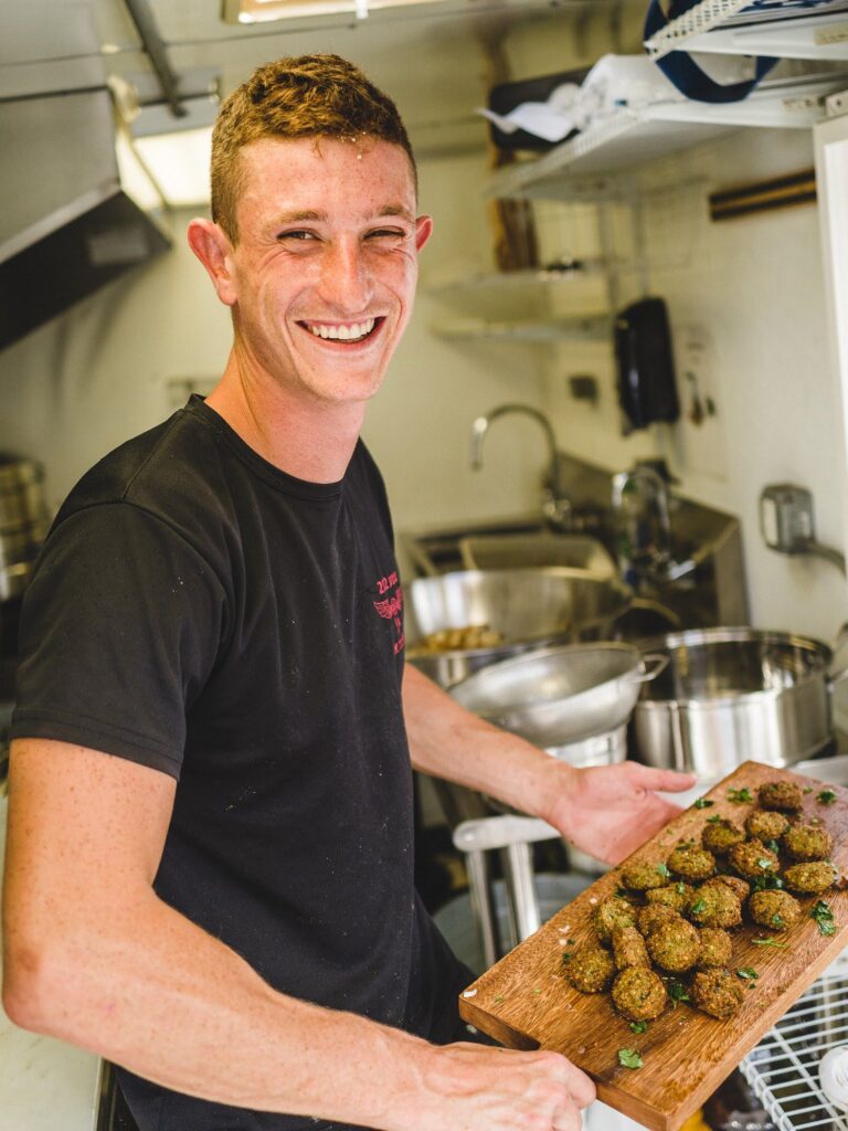 Chef Uriel Churgin, owner of Kauai's first kosher vegetarian food truck